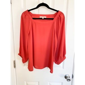 LOFT Red Blouse